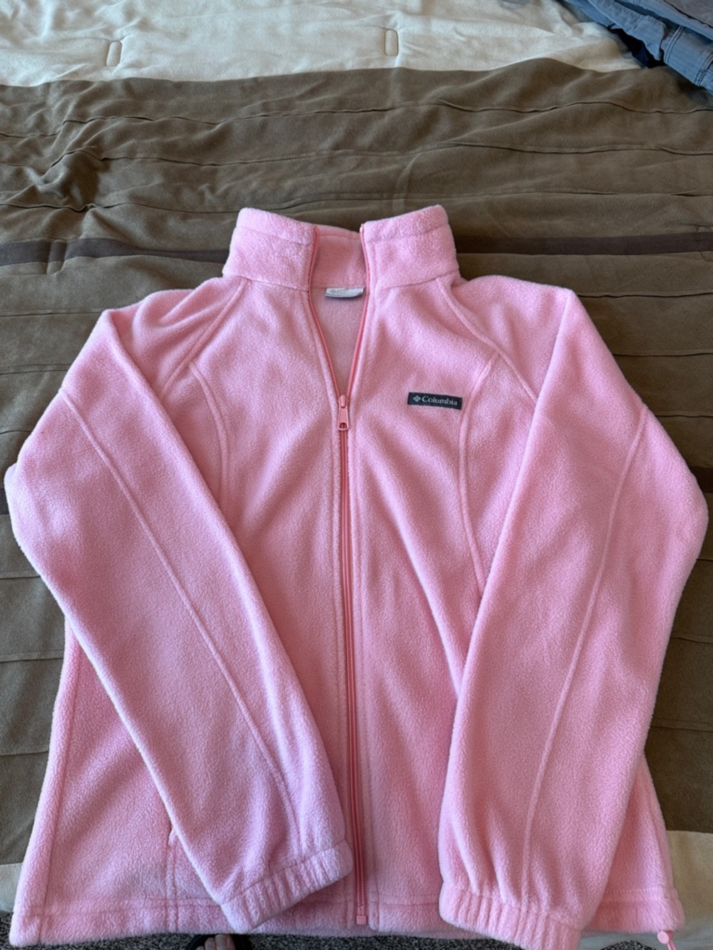 Columbia Light Pink Full-Zip Fleece Jacket